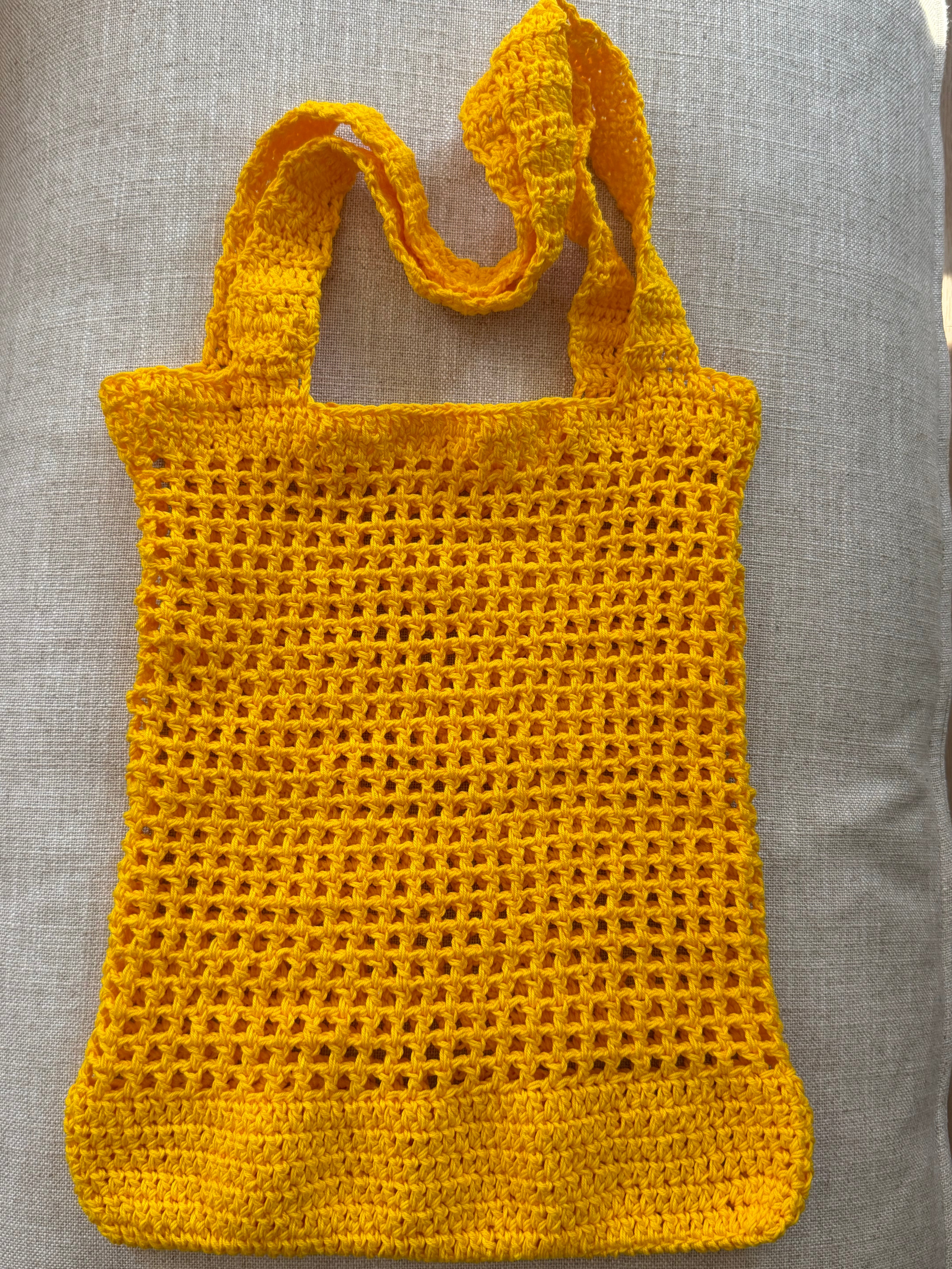 Yellow Summer Mesh Bag