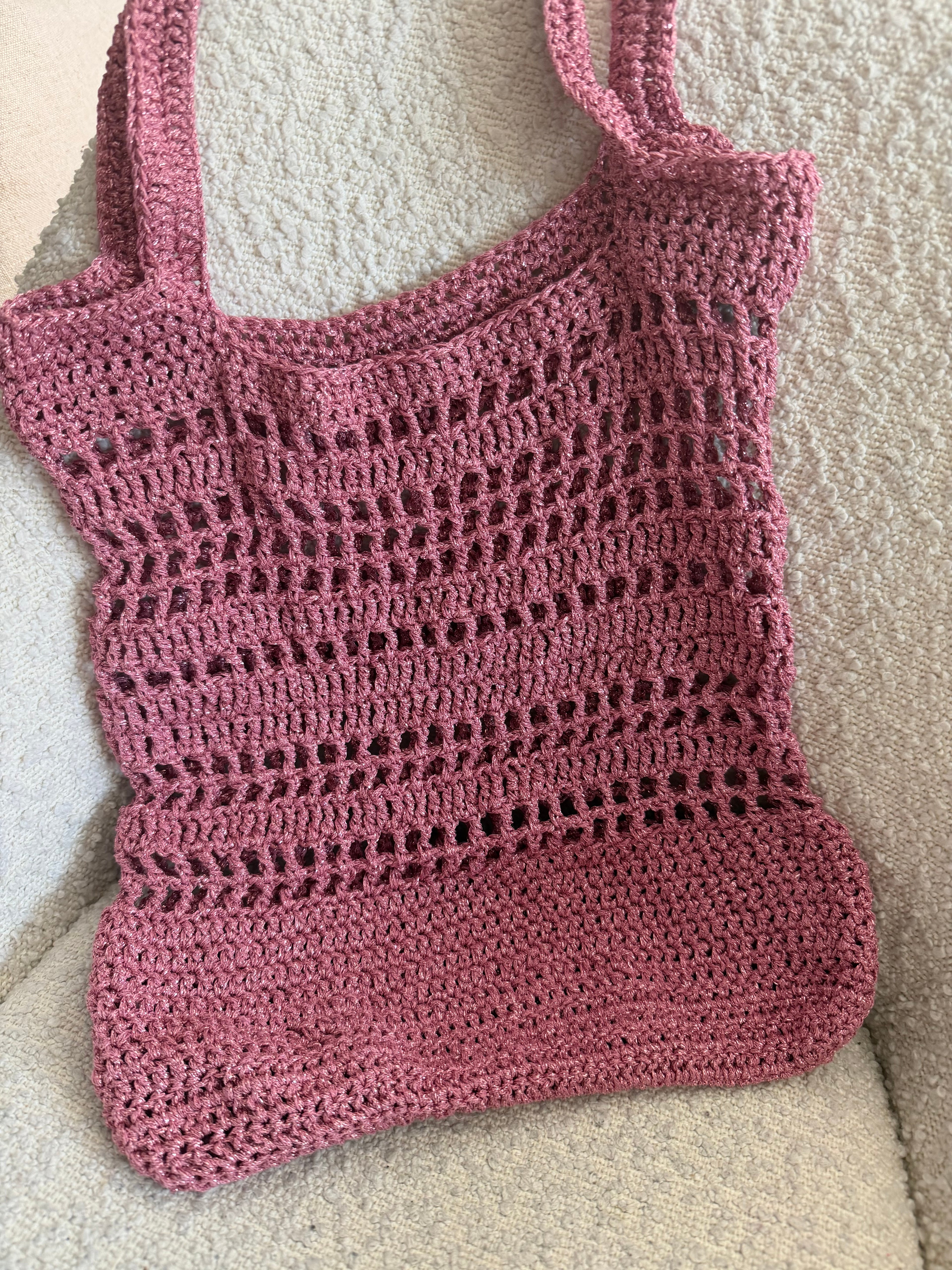 Blush Summer Crochet Bag